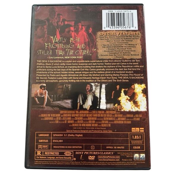 The Devil’s Backbone DVD Special Edition Guillermo del Toro - Picture 2 of 4